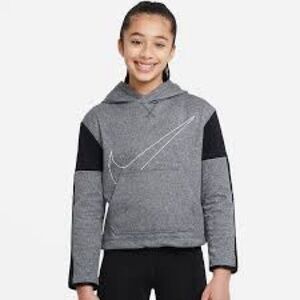 Nike Kids Gray and Black Hoodie